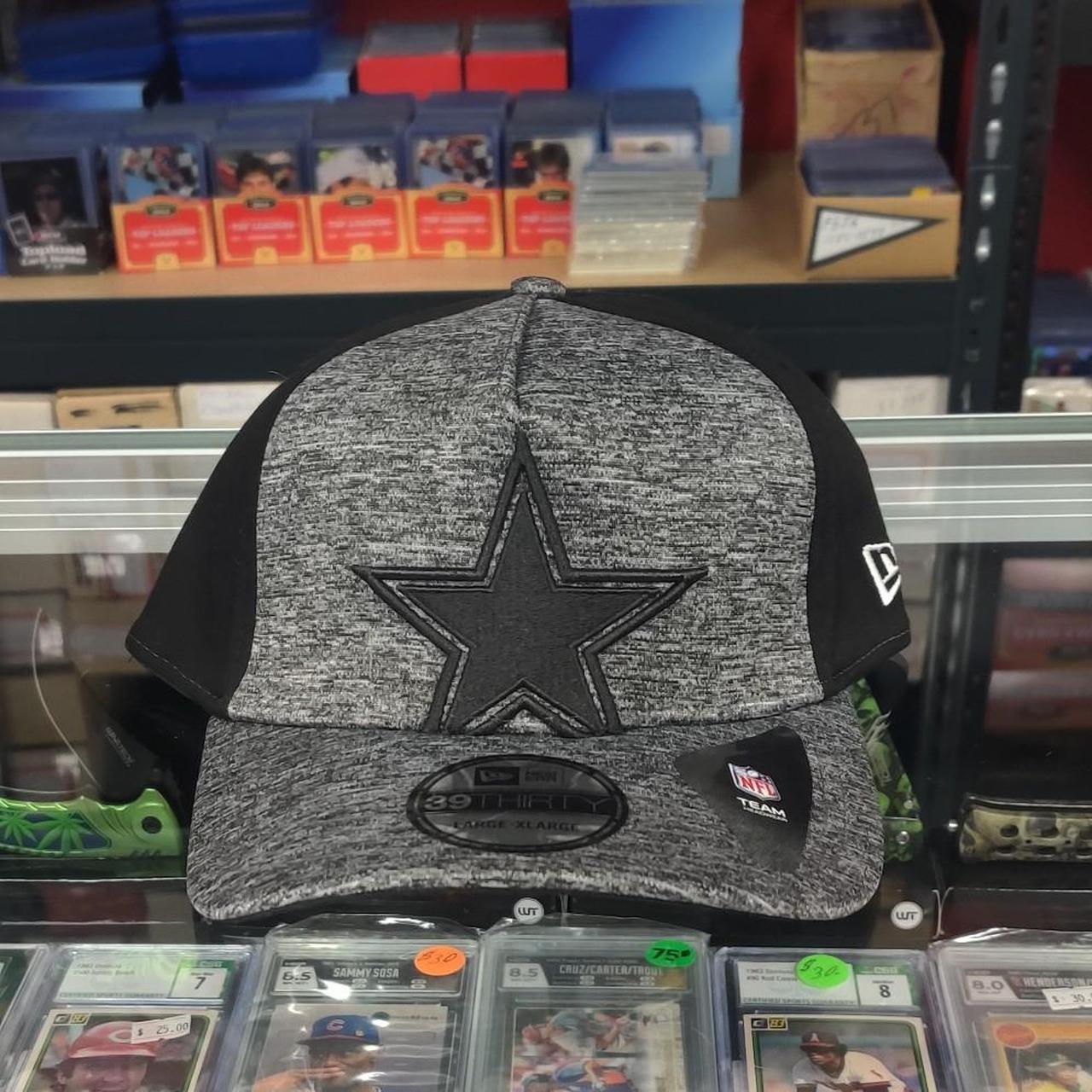 New Era Dallas Cowboys black & gray heathered cap with black star logo, size L #cowboys #football