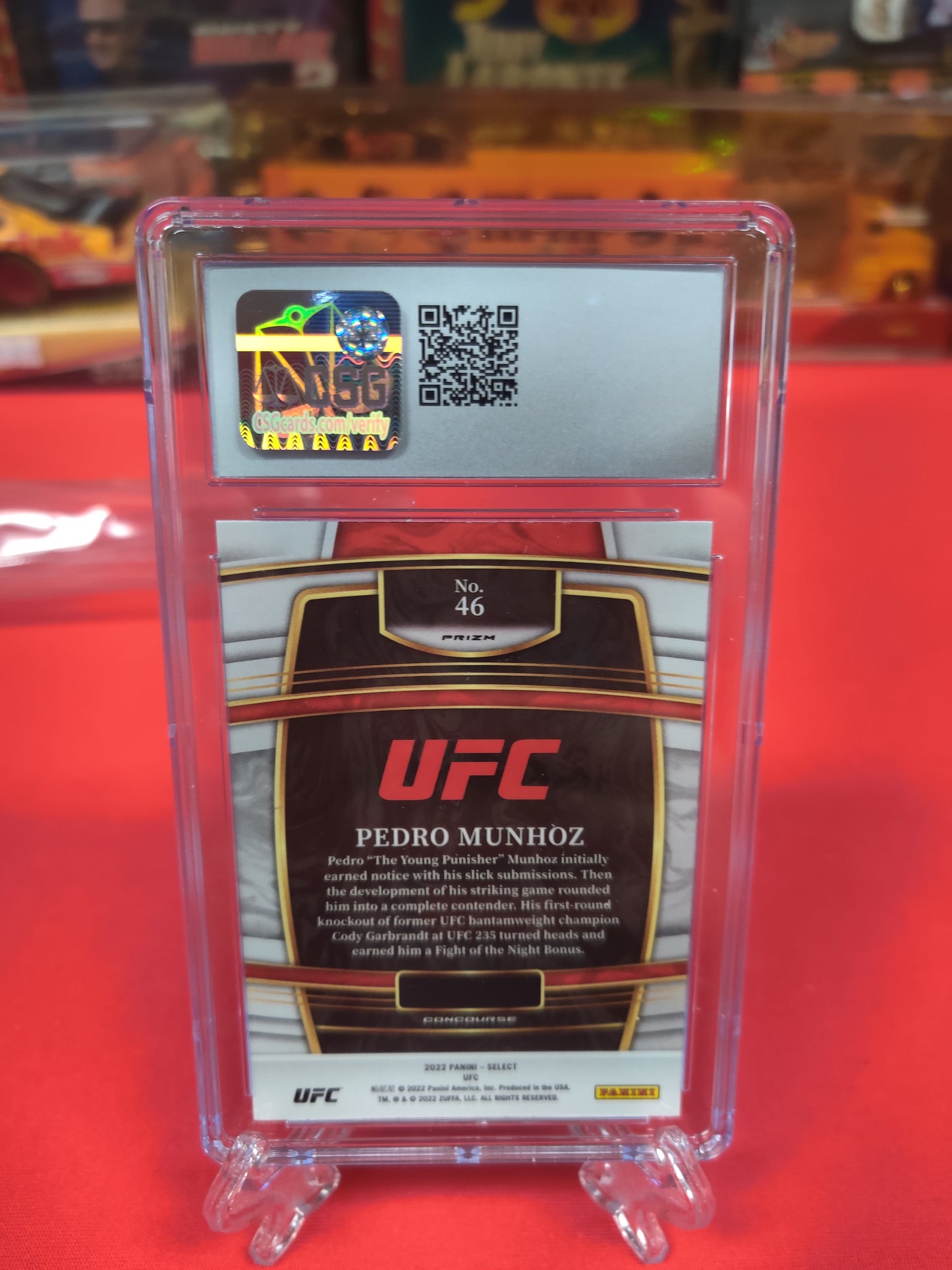 2022 Panini Select UFC #46 Pedro Munhoz