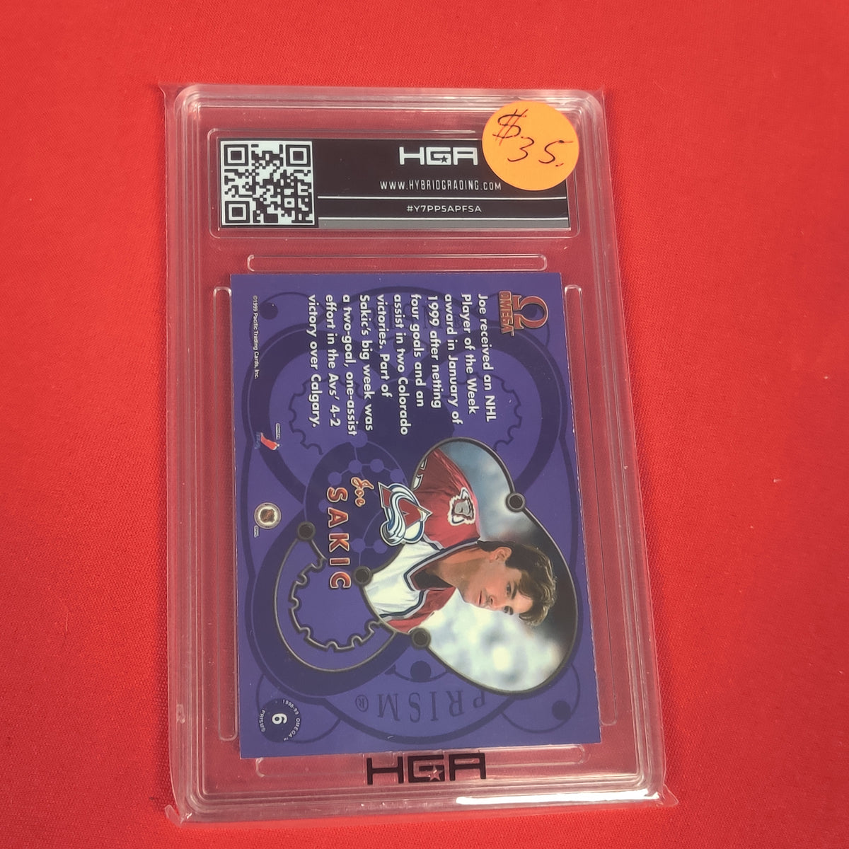 JOE SAKIC HOCKEY CARD