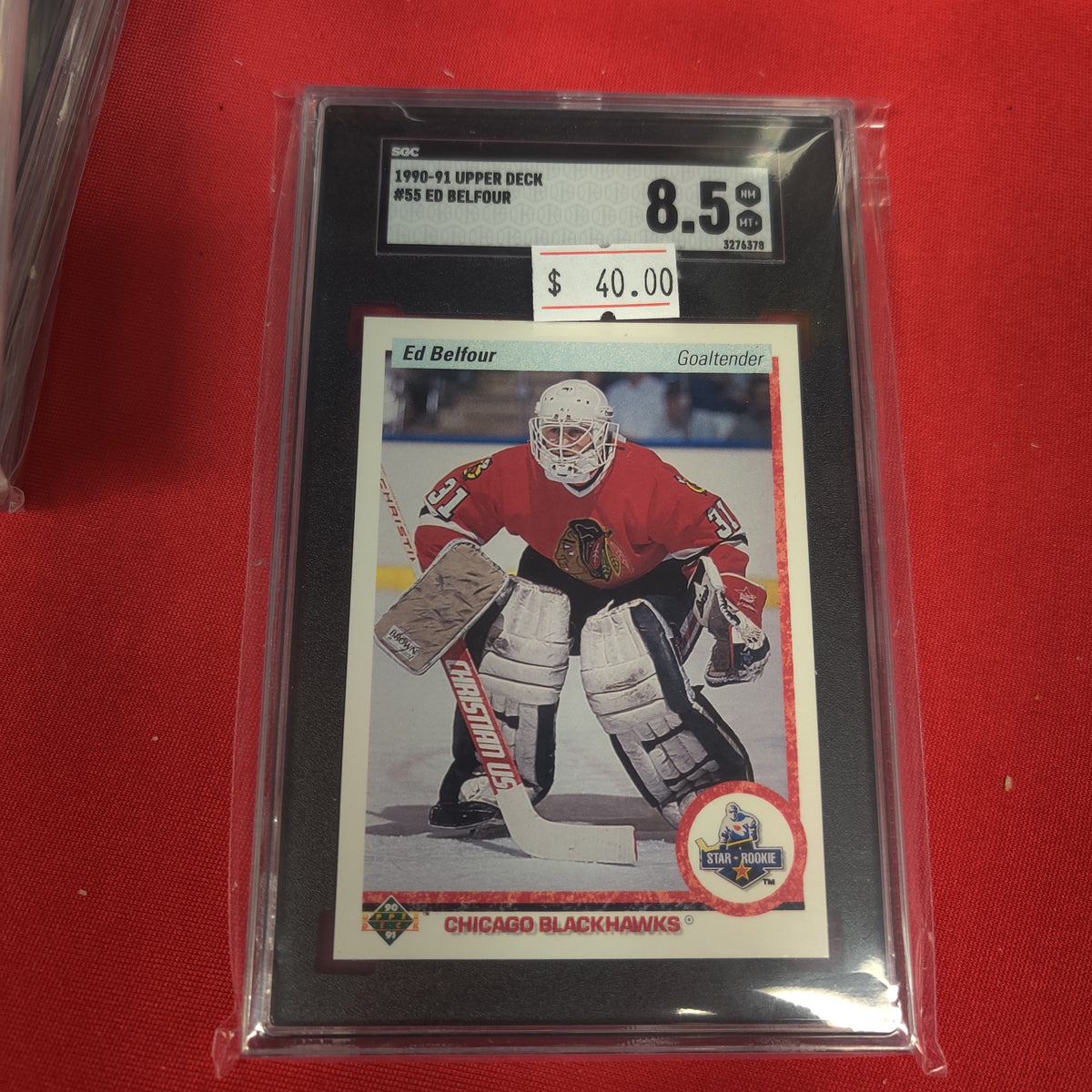 ED BELFOUR GRADED HOCKEY CARD