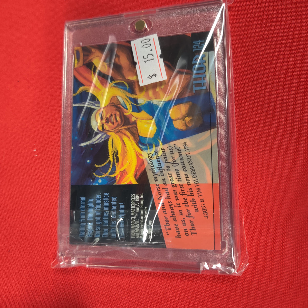 THOR GOLD FOIL SIGNATURE MARVEL MASTERPIECES