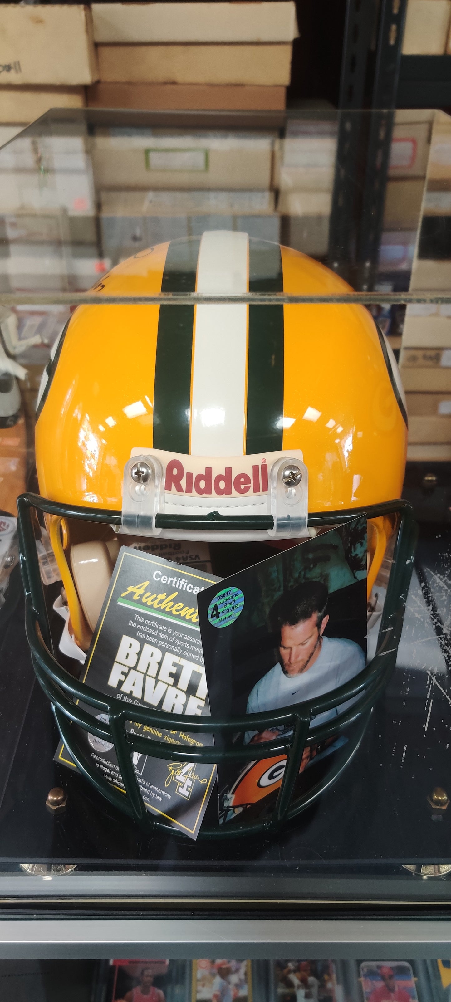Brett Favre Autographed Helmet