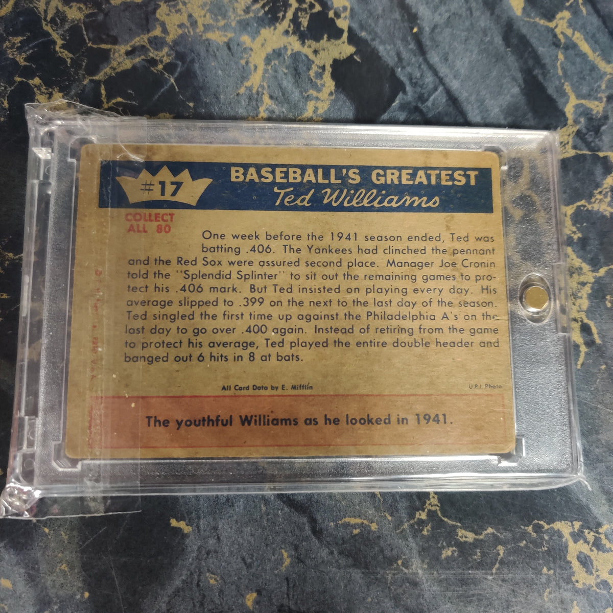 1941 HOW TED HIT .400 #17