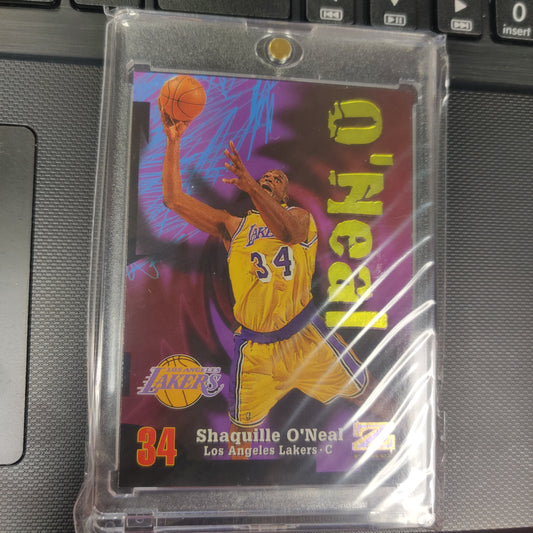 34 SHAQUILLE O NEAL LA LAKERS Z FORCE '97 BASKETBALL CARD