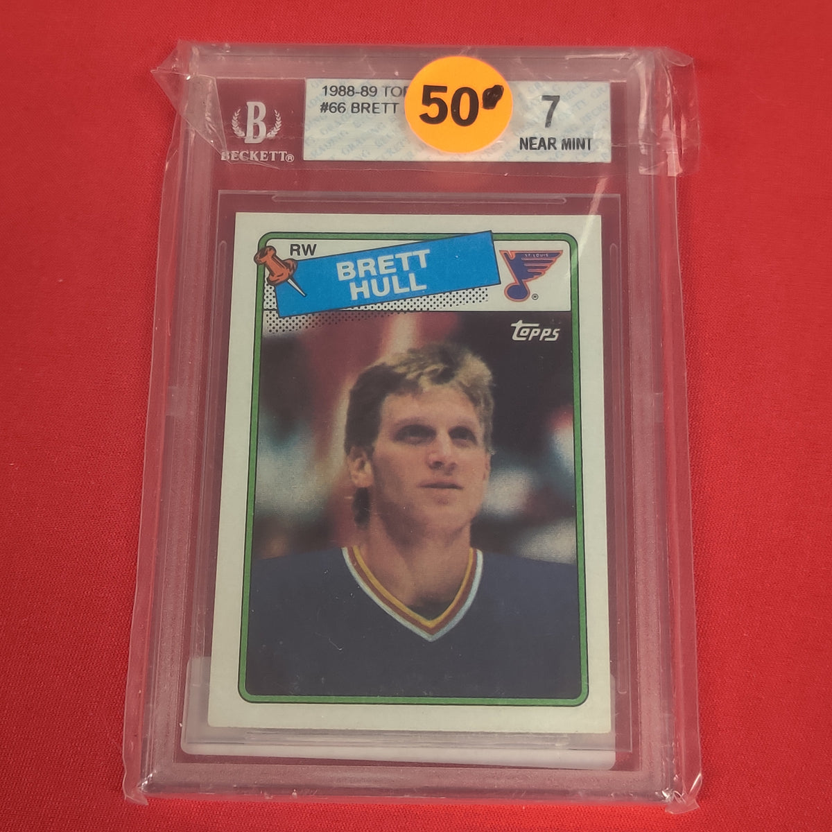 TOPPS BRETT HULL HOCKEY CARD