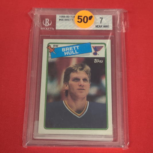 TOPPS BRETT HULL HOCKEY CARD