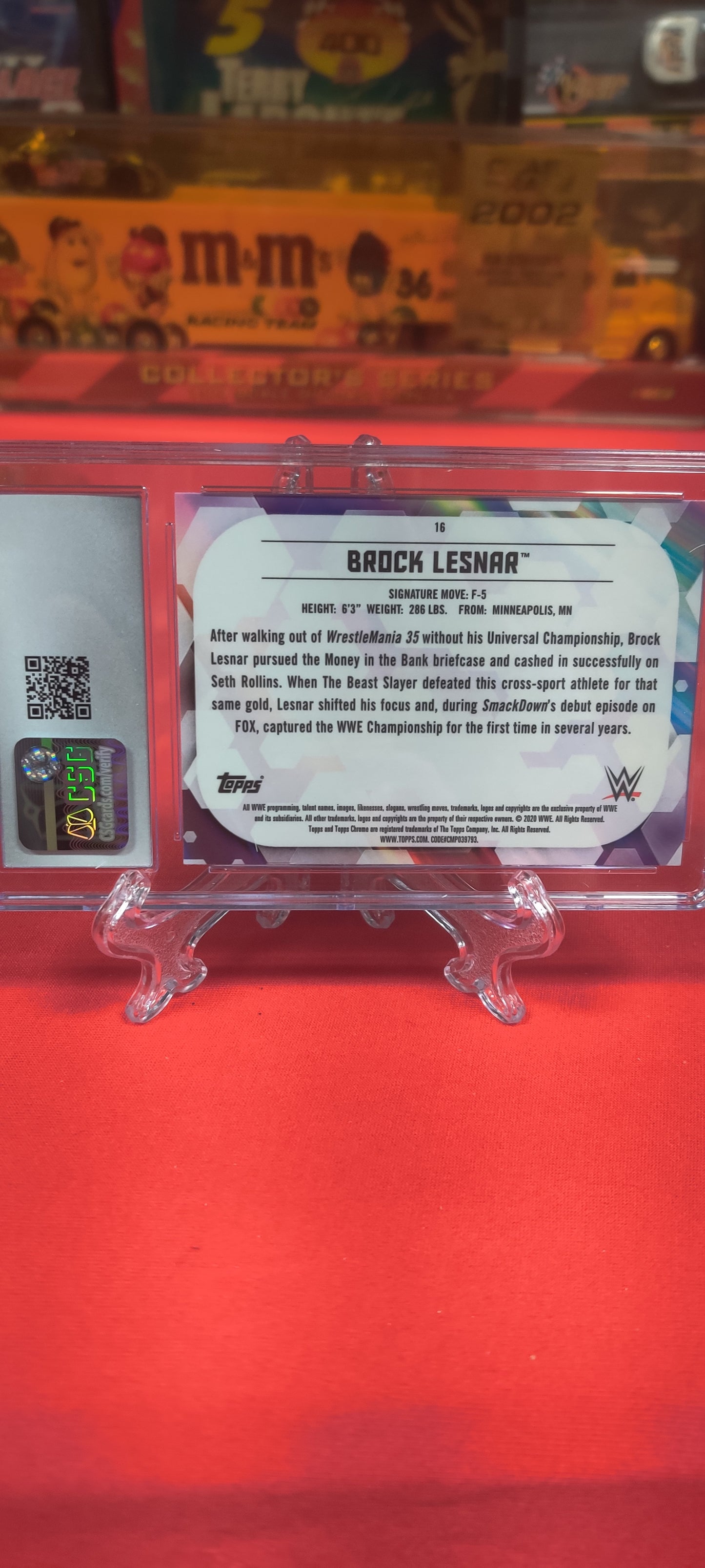 2020 topps WWE Chrome #16 Brock Lesner