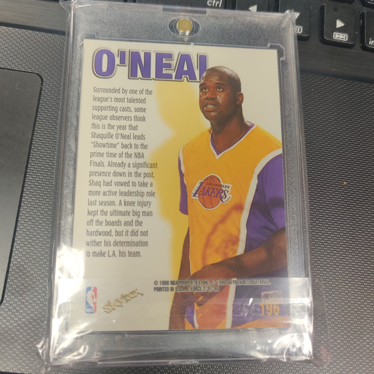 ZUPERMEN LA LAKERS SHAQUILLE O NEAL Z FORCE BASKETBALL CARD