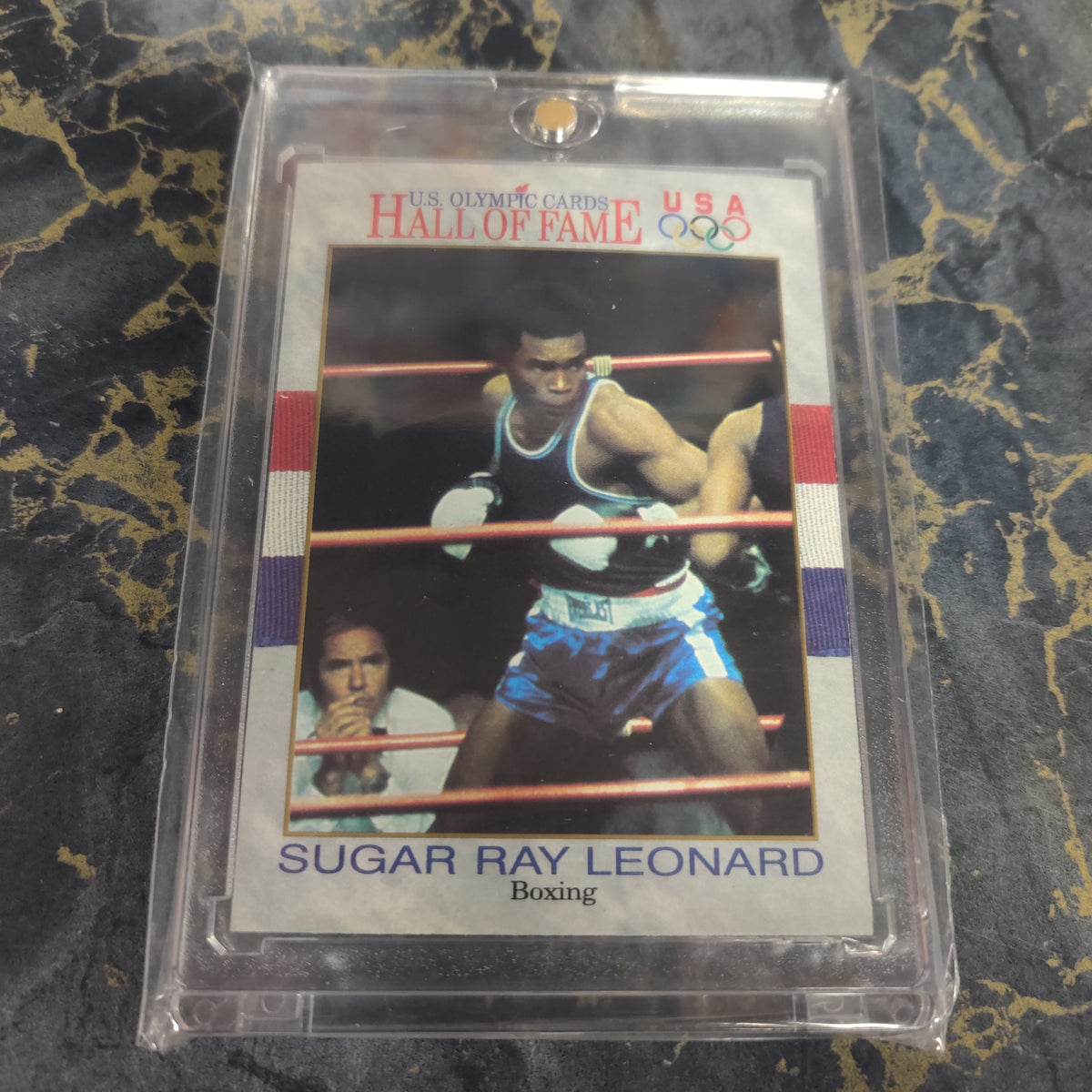 SUGAR RAY CHARLES LEONARD USA OLYMPIC BOXING CARD 91'