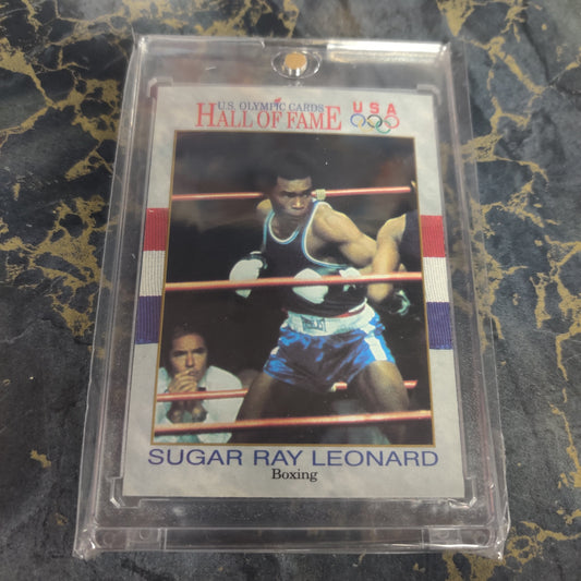 SUGAR RAY CHARLES LEONARD USA OLYMPIC BOXING CARD 91'