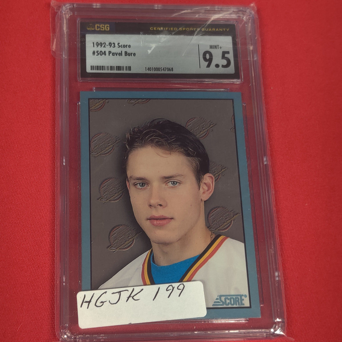 GRADED PAVEL BURE HOCKEY CARD