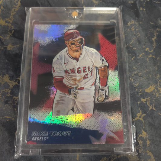 MIKE TROUT ANGELS BASEBALL TOPPS CARD