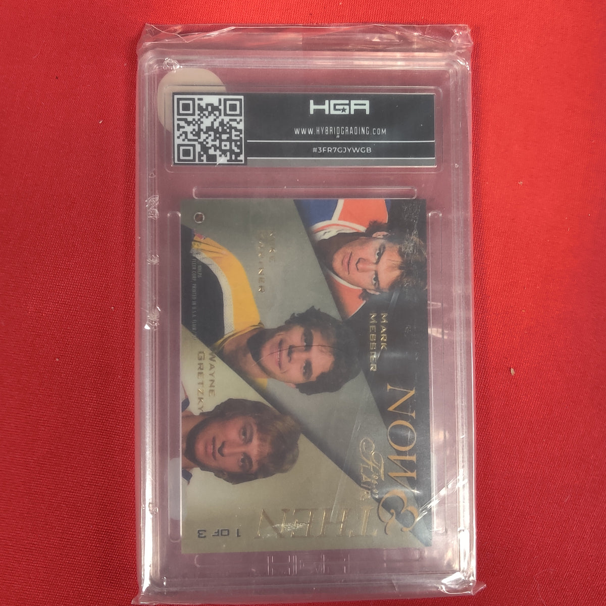 MESSIER GARTNER AND GRETZKY NOW & THEN GRADED HOCKEY CARD