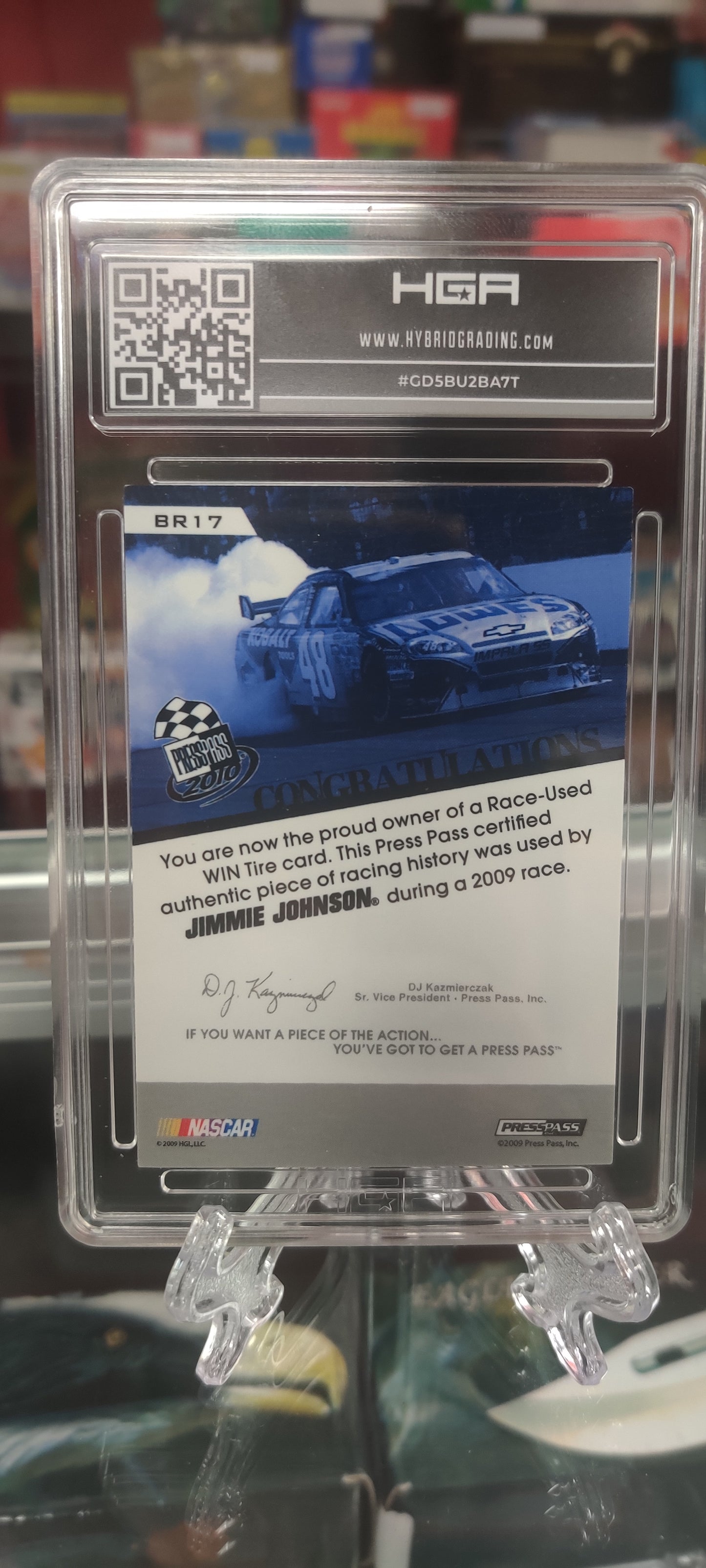 2010 Press Pass Burning Rubber Jimmie Johnson