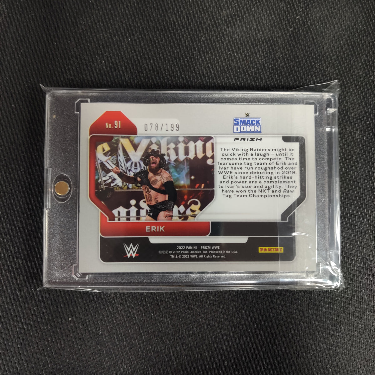078/199 2022 PRIZM PANINI ERIK WWE CARD