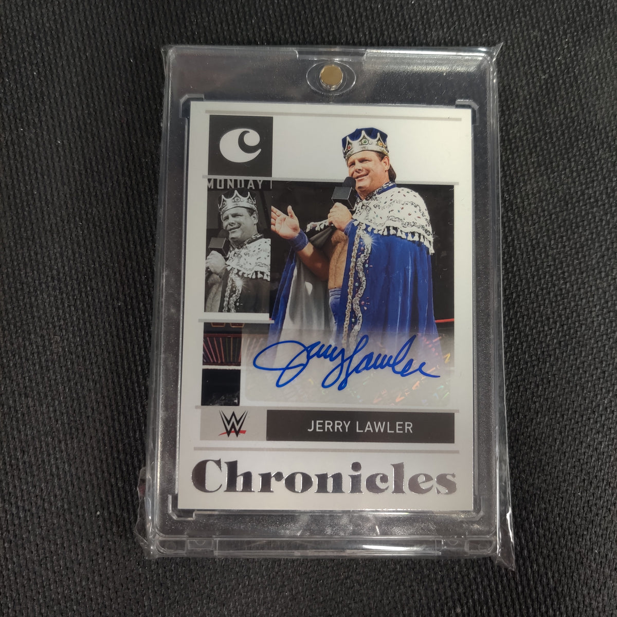 JERRY LAWLER CHRONICLES AUTHENTIC AUTOGRAPHED PANINI 2022 WWE CARD