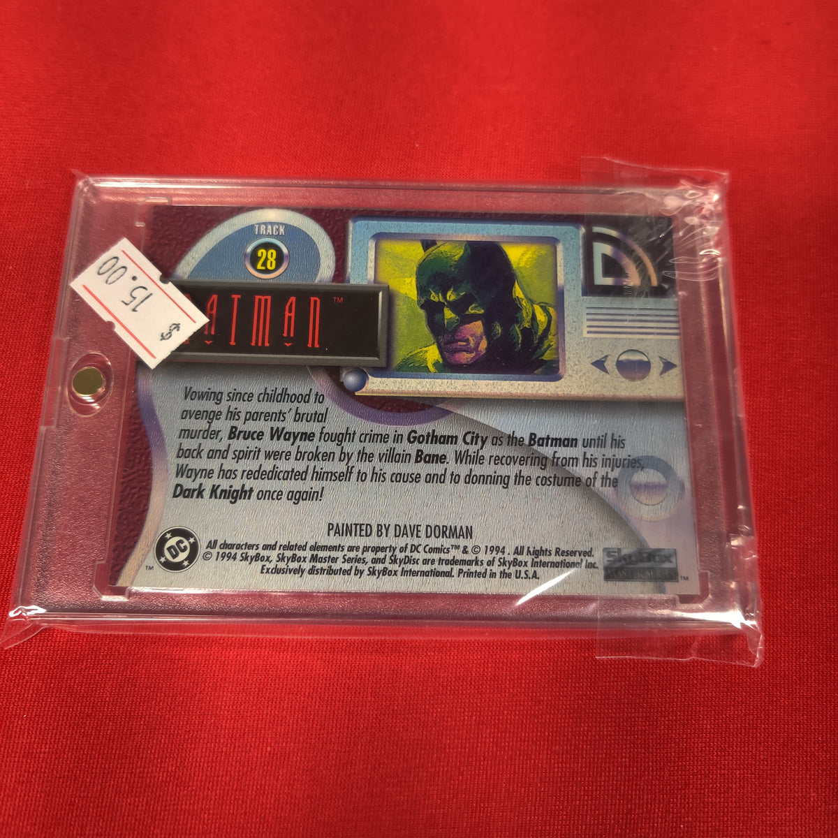 BATMAN TRACK 28 DC COMIC CARD