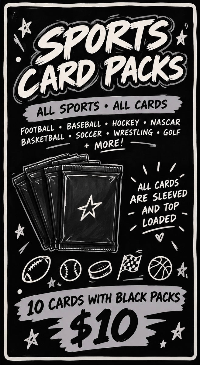 10 PACK BLACK MYSTERY PACK NASCAR CARDS