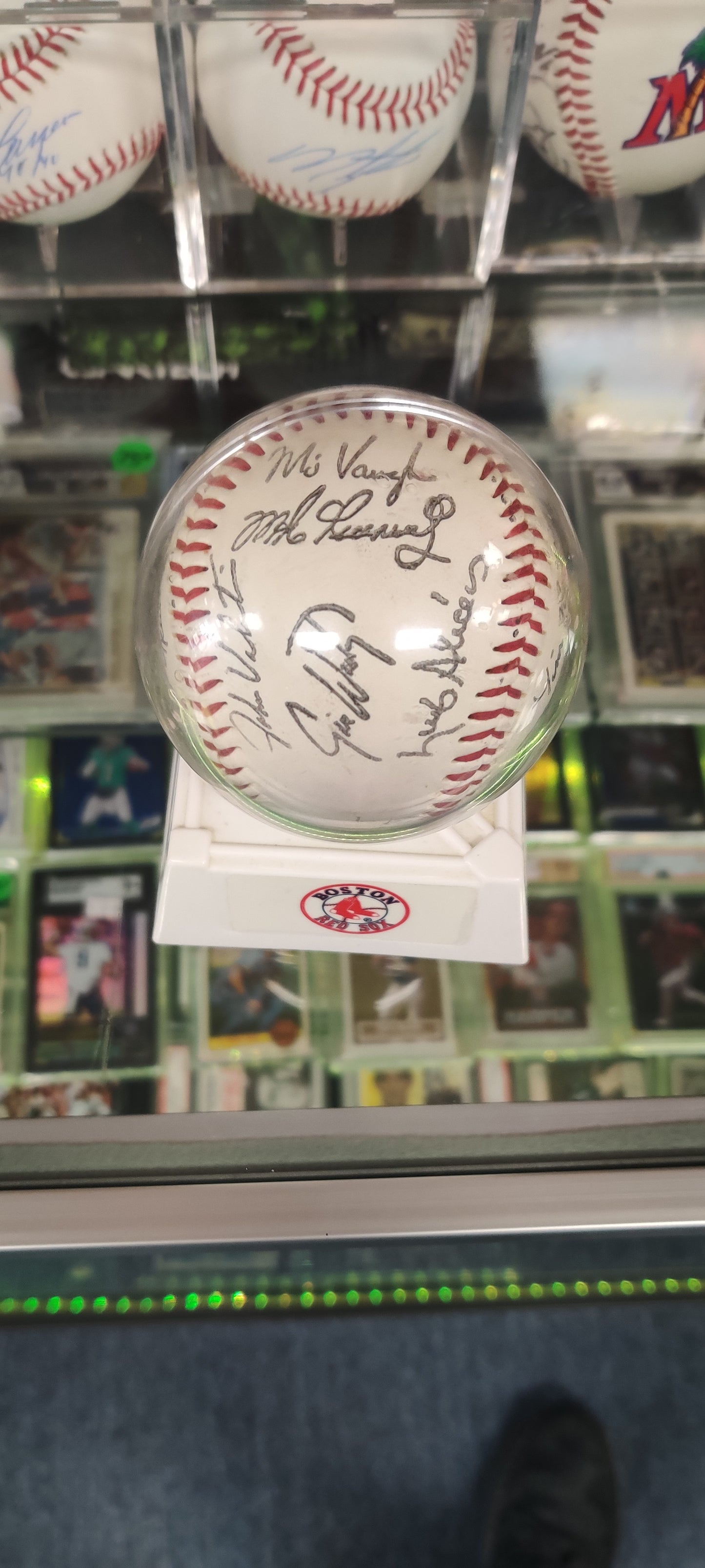 Redsox world series team ball