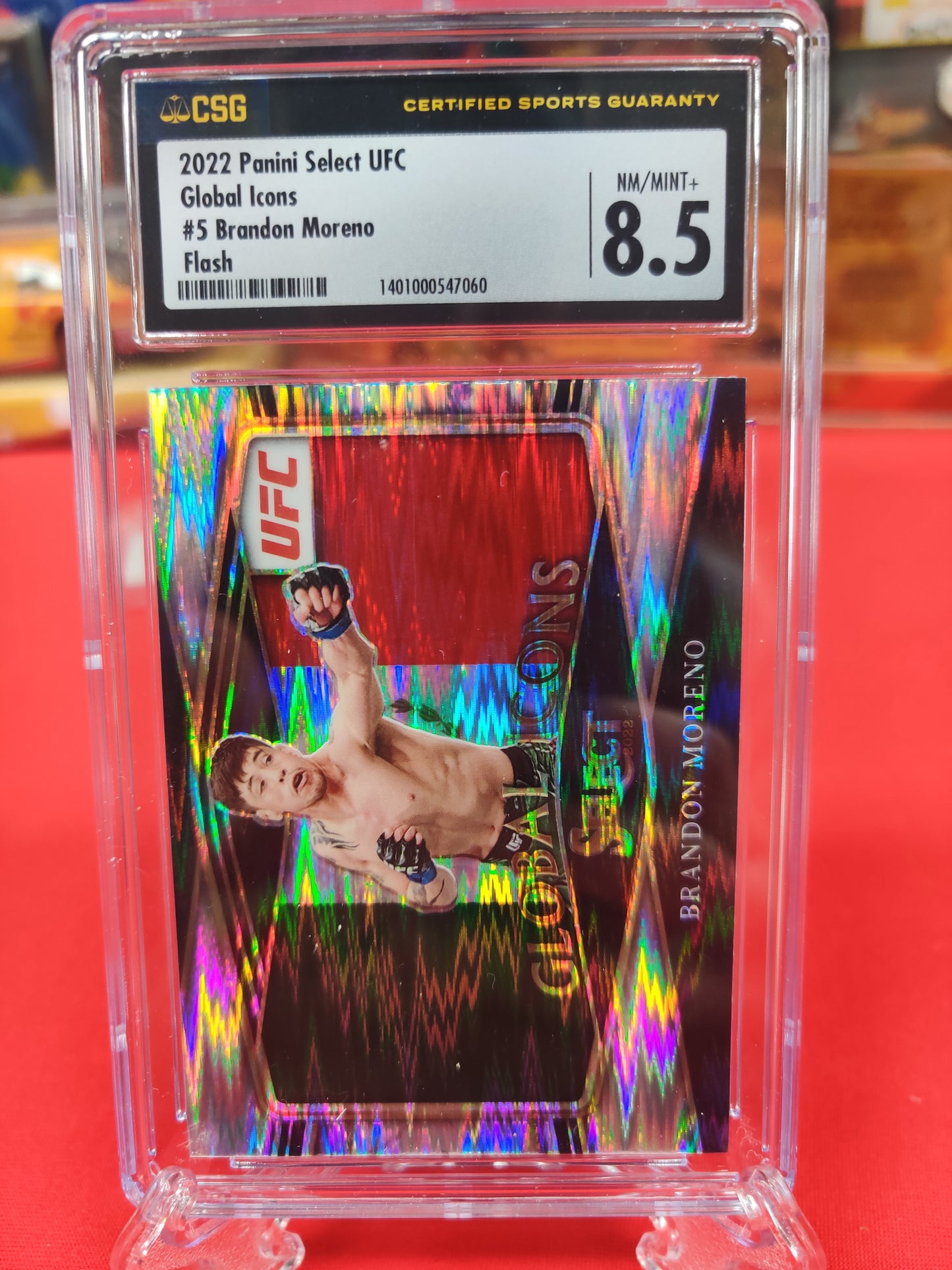 2022 Panini Select UFC Global icons #5 Brandon Moreno