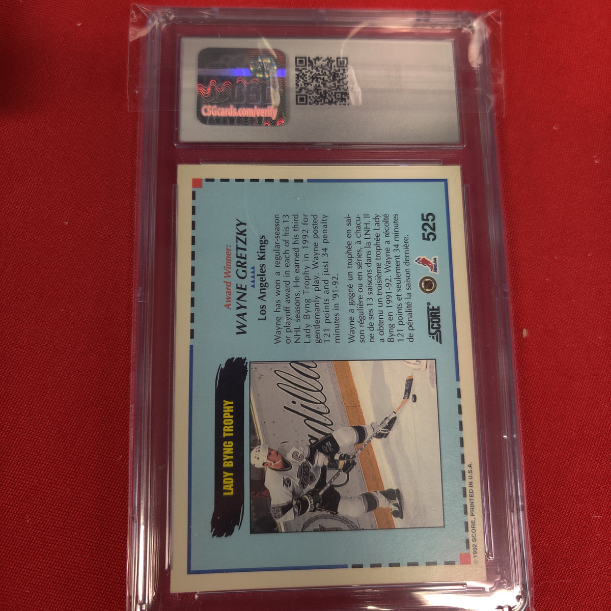 GRADED WAYNE GRETZKY HOCKEY CARD