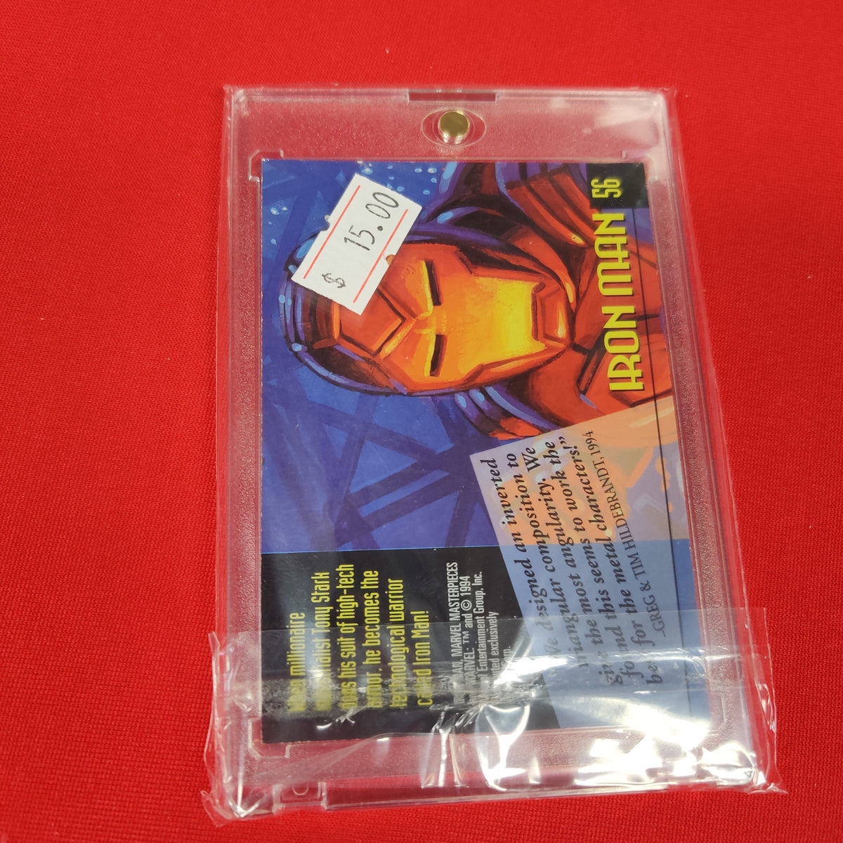 IRON MAN GOLD FOIL SIGNATURE SERIES 1994