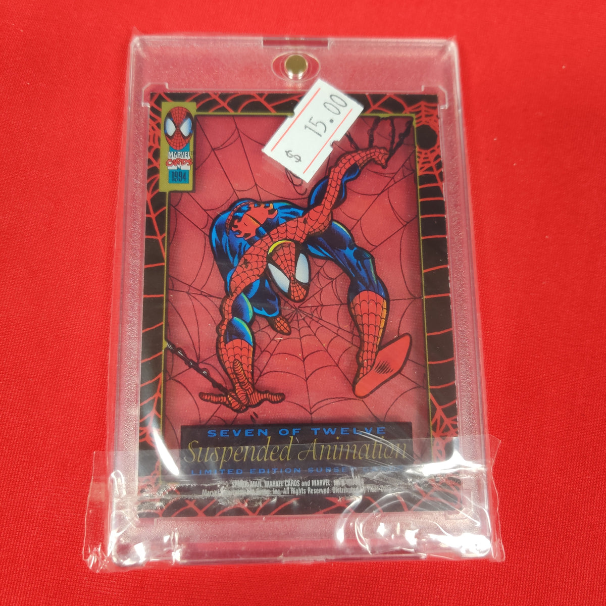 SPIDER MAN SUSPENDED ANIMATION SEVEN OF TWELVE @1994