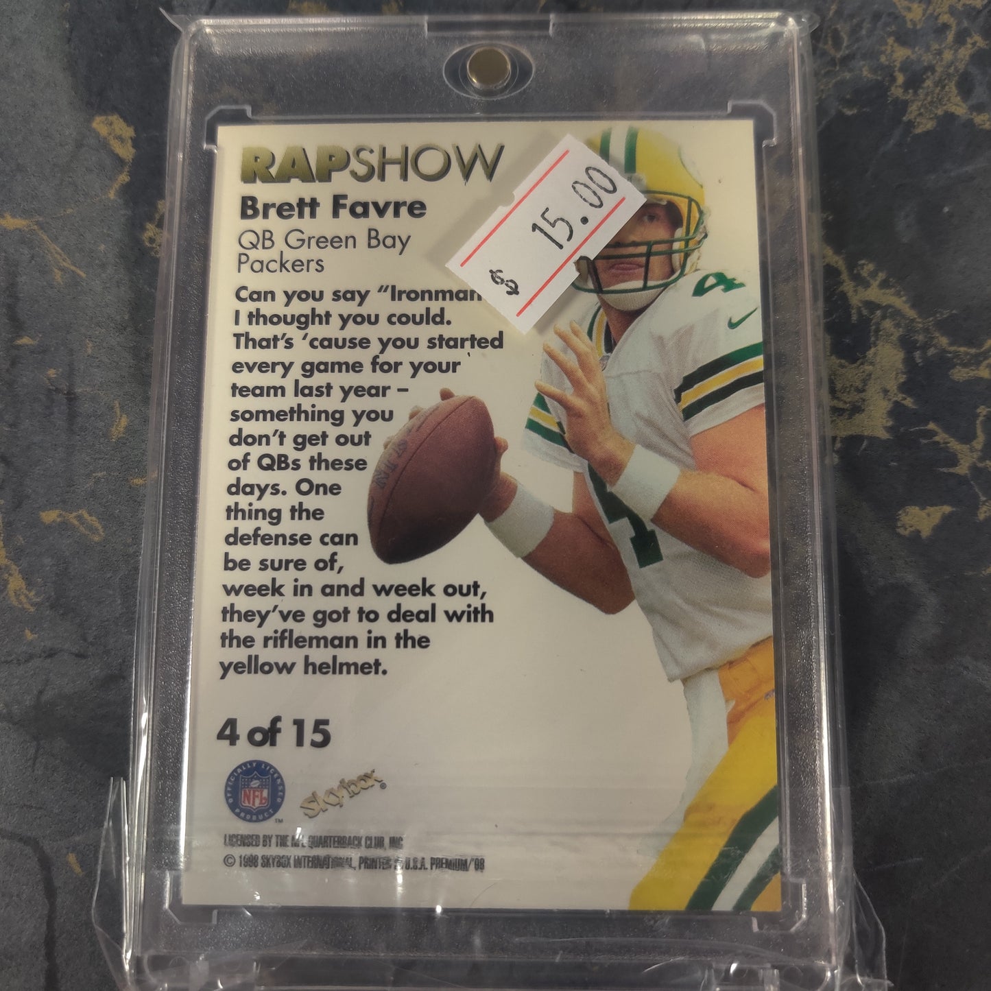 RAPSHOW BRETT FAVRE 1998