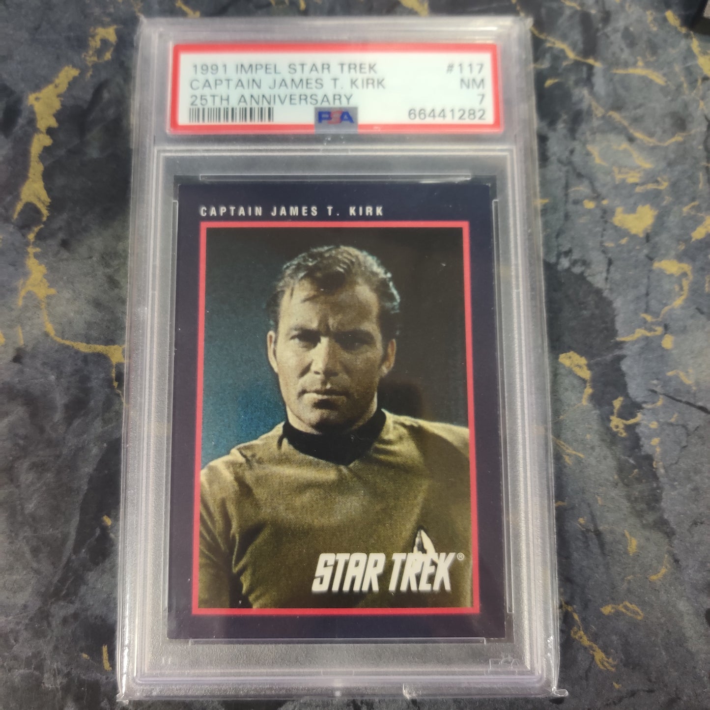 1991 IMPEL STAR TREK CAPTAIB JAMES T KIRK 25TH ANNIVERSARY