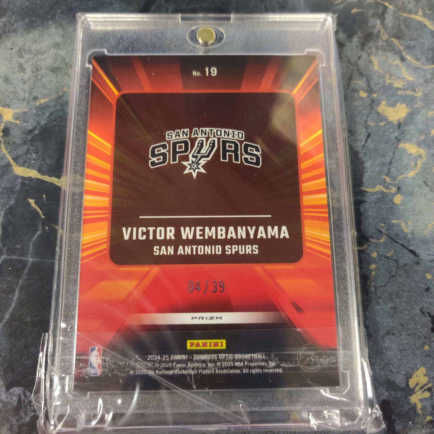 VICTOR WEMBANYAMA 04/39 PRIZM PANINI SAN ANTONIO SPURS