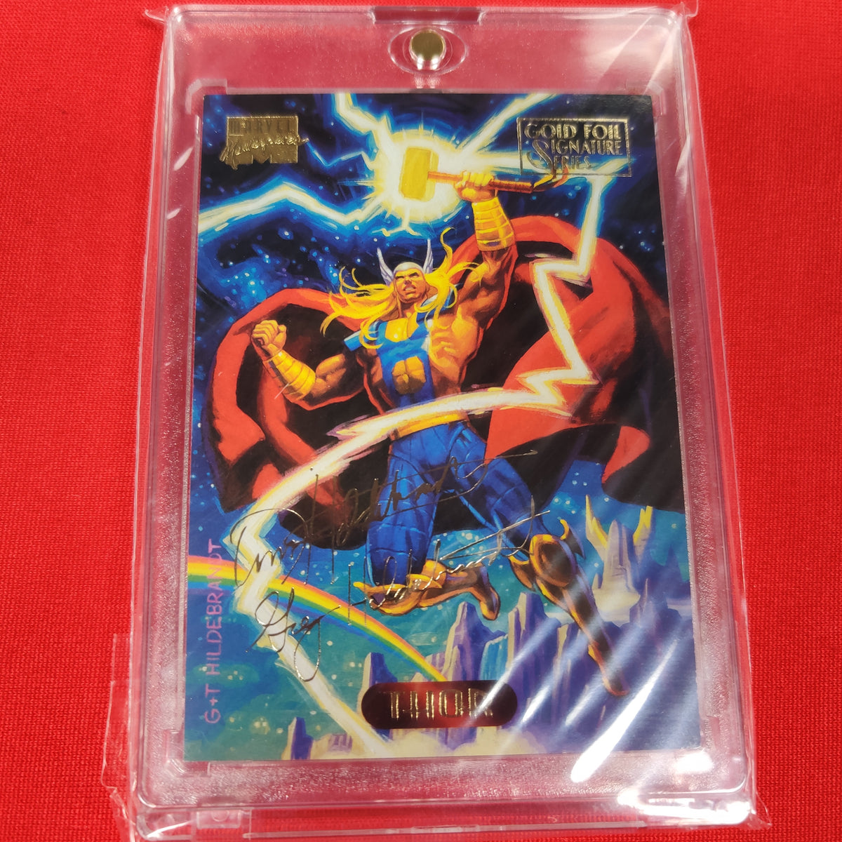 THOR GOLD FOIL SIGNATURE MARVEL MASTERPIECES
