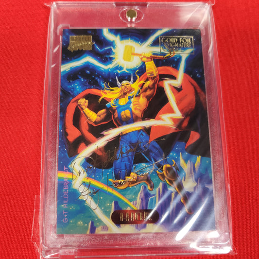 THOR GOLD FOIL SIGNATURE MARVEL MASTERPIECES