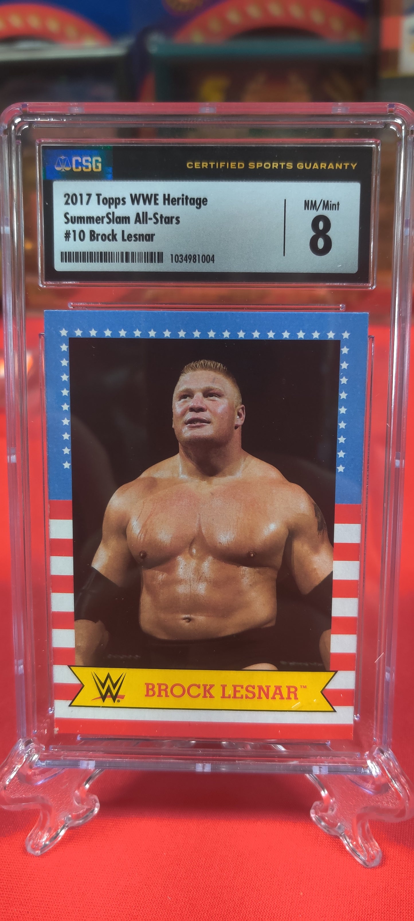 2017 topps WWE Heritage #10 Brock Lesner