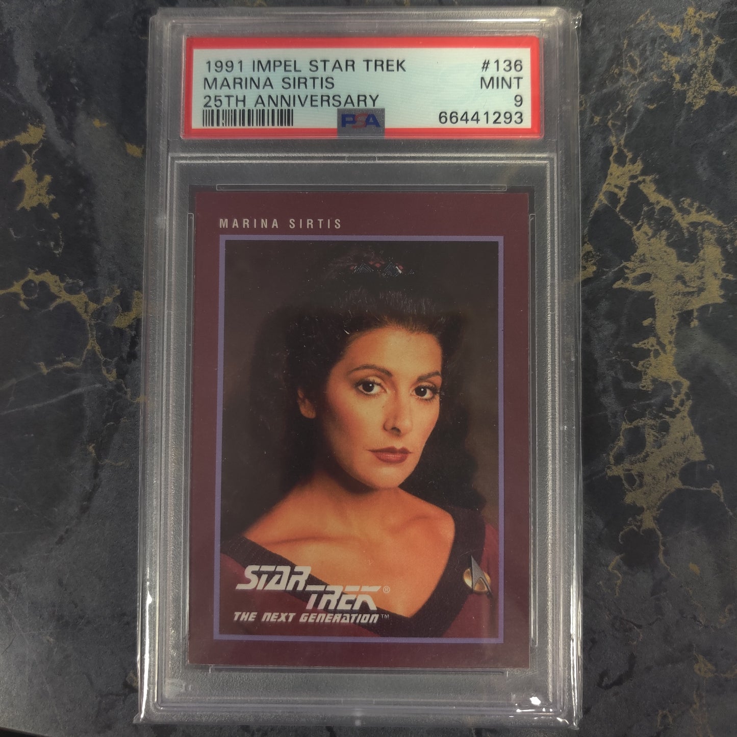 1991 IMPEL STAR TREK MARINA SIRTIS 25TH ANNIVERSARY