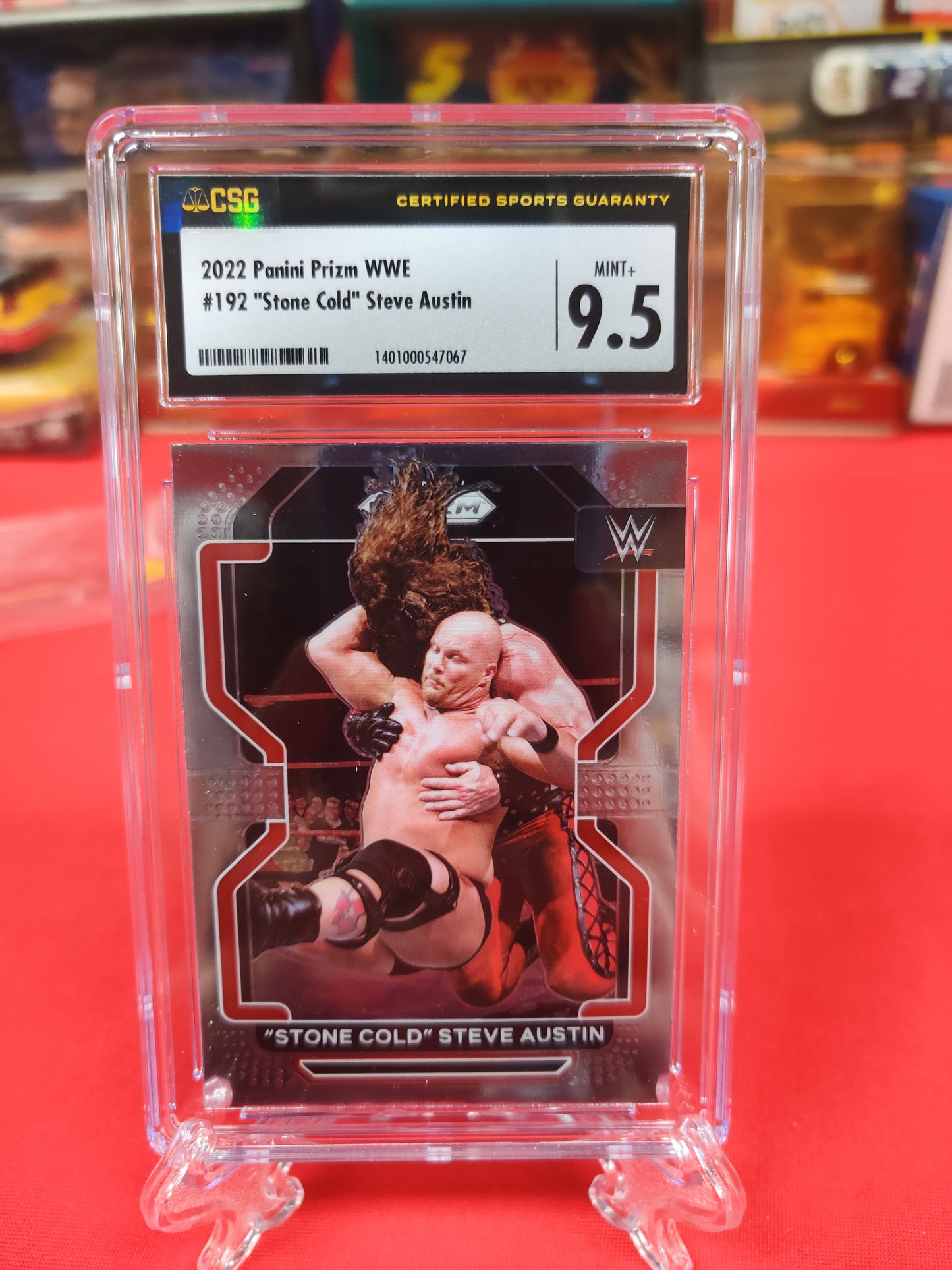 2022 panini Prizm WWE #192 "stonecold" Steve Austin